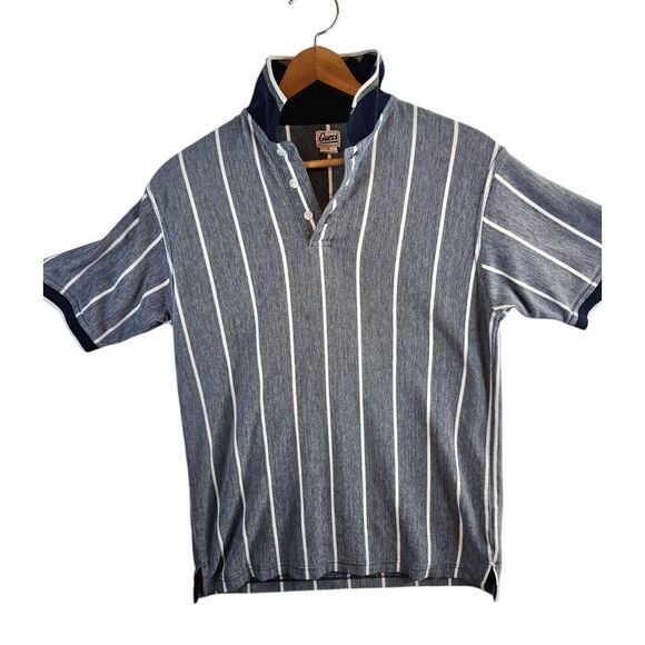 Guess Other - Vintage Guess Striped Preppy Polo Blue‎ & White Stripes Men's Medium Y2K